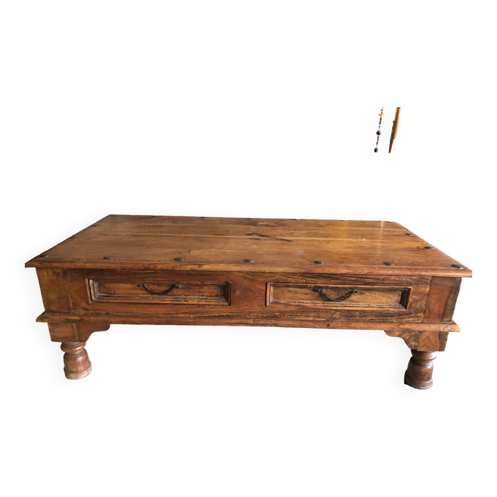 Solid wood coffee table