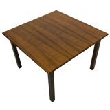 Table basse vintage compacte en palissandre design années 70