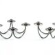 Set of silver-plated candlesticks by Berg Denmark with square bases, 1970s