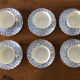 Set of 6 coffee cups in antique porcelain