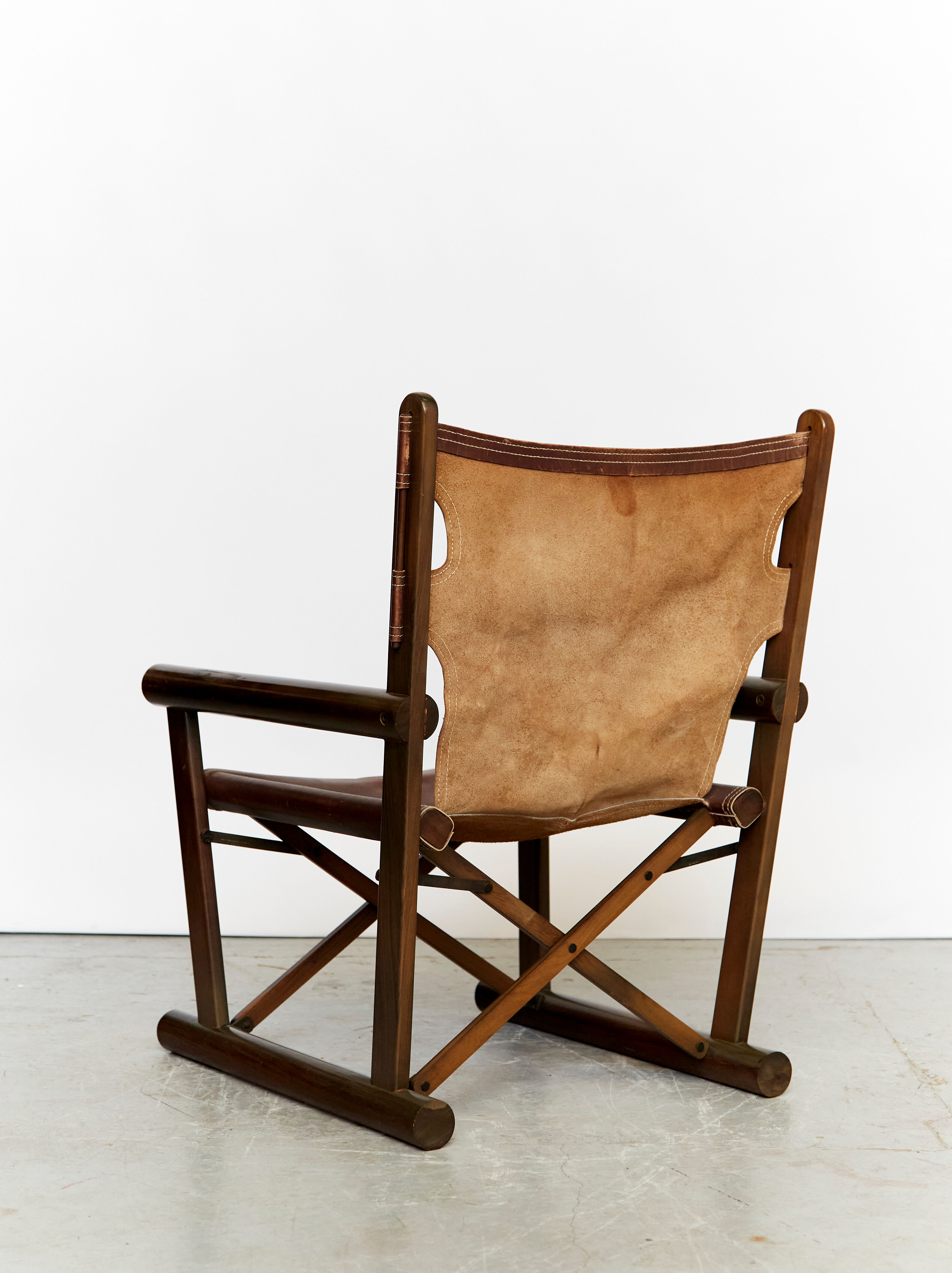 Sergio rodriguez folding chair & ottomane for oca