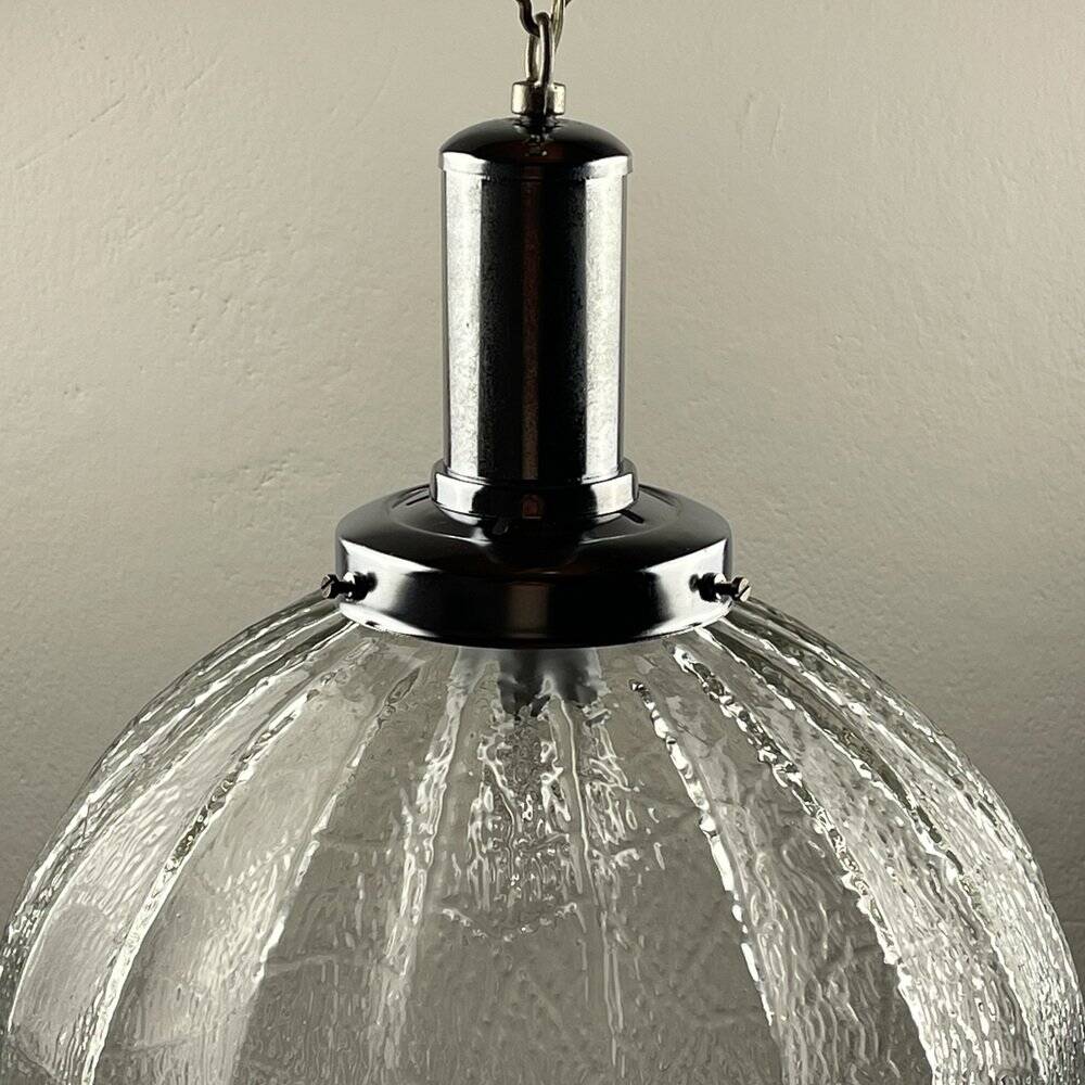 Mid-century glass pendant lamp, Italy, 1960s