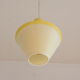 Early plastics cellulose pendant lamp by Atelier de recherche plastique and Rotaflex 1950s.