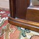 Wooden fireplace mirror
