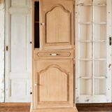 Vintage oak standing wardrobe "Giroflée"