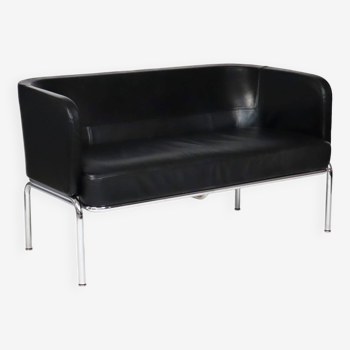 Bauhaus sofa in leather and chrome from the 60s