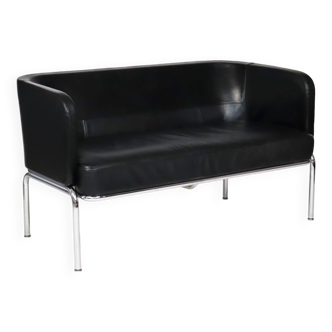 Bauhaus sofa in leather and chrome from the 60s