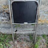 Paire de chaises pliantes Souvignet vintage des années 70