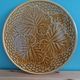 Pie dish cheese platter barbotine Gien 60s