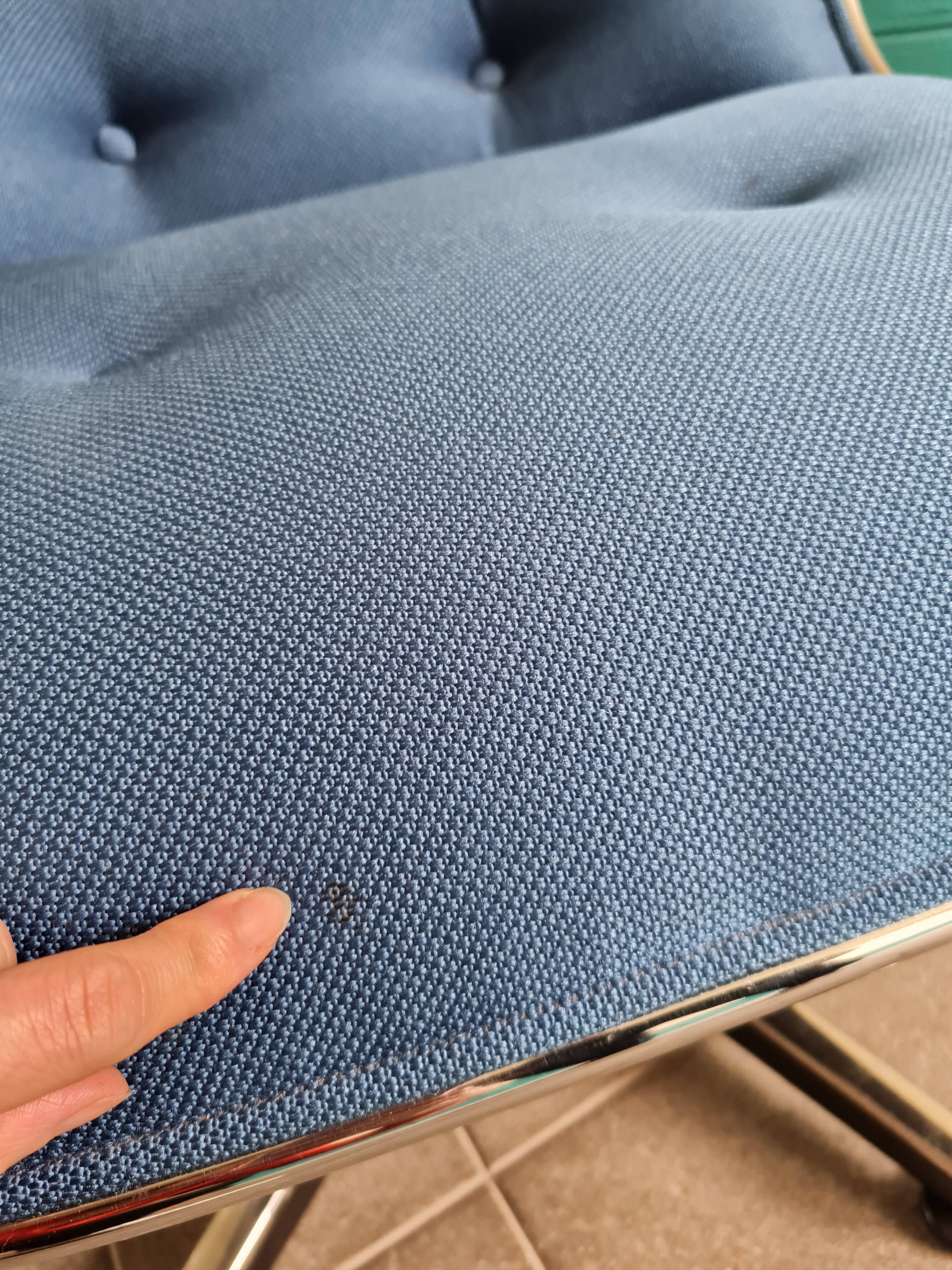 Blue Pollock Knoll armchair