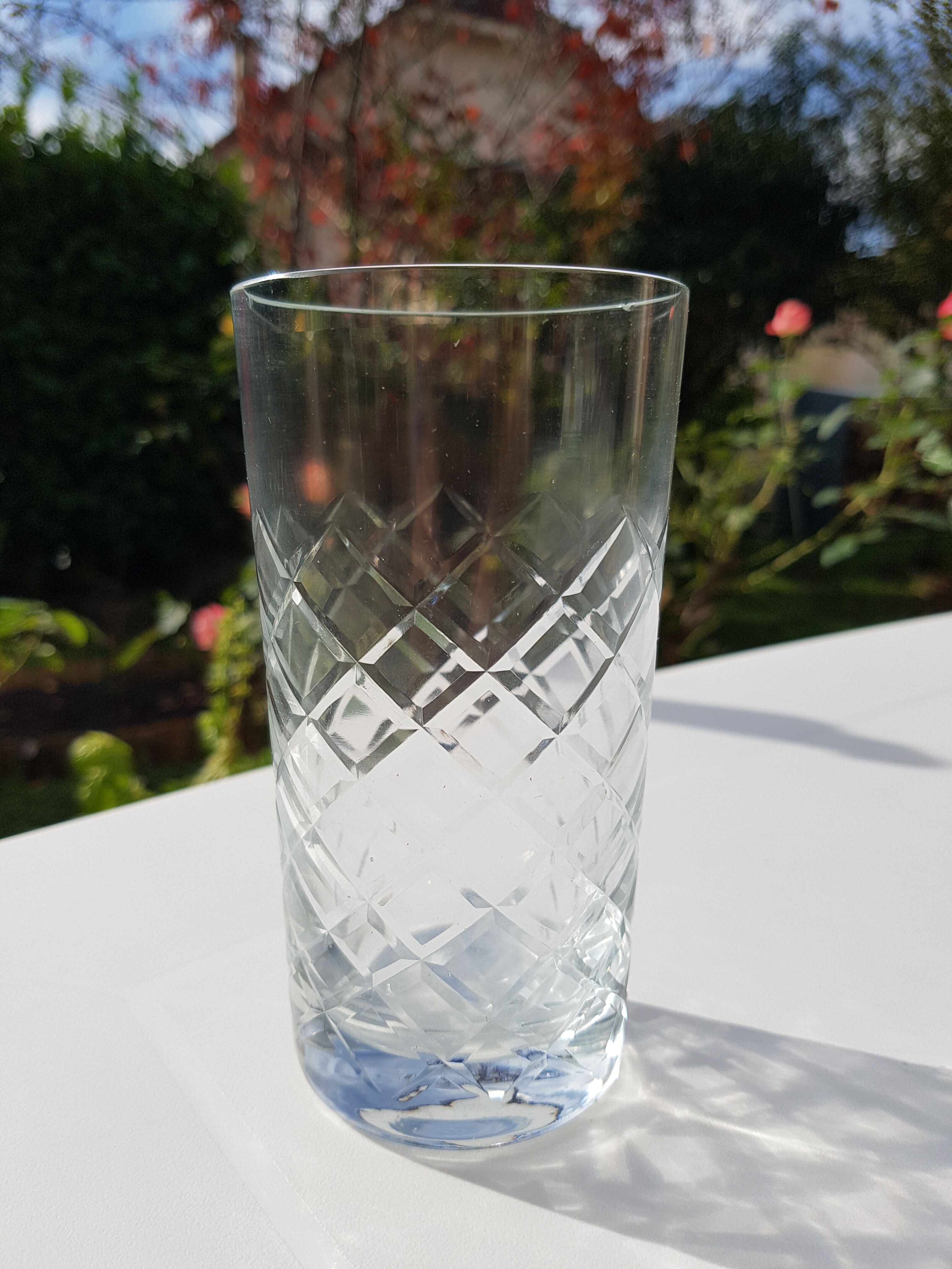 4 verres à orangeade gravés années 1960