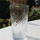 4 engraved orange glasses in the 1960s