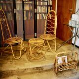VINTAGE BAMBOO LIVING ROOM SET  1960s