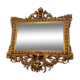Napoleon III mirror in gilded stucco