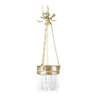 Glass tube tassel suspension