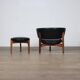 Sven Ellekaer Lounge Chair And Stool For Christian Linneberg 1962