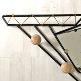 50's vintage wall coats holder