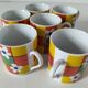 6 espresso cups decor Pop Flower power