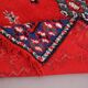 Red Vintage Moroccan Rug 167 x 190 cm - Berber Wool Rug - Handmade Rug Boho