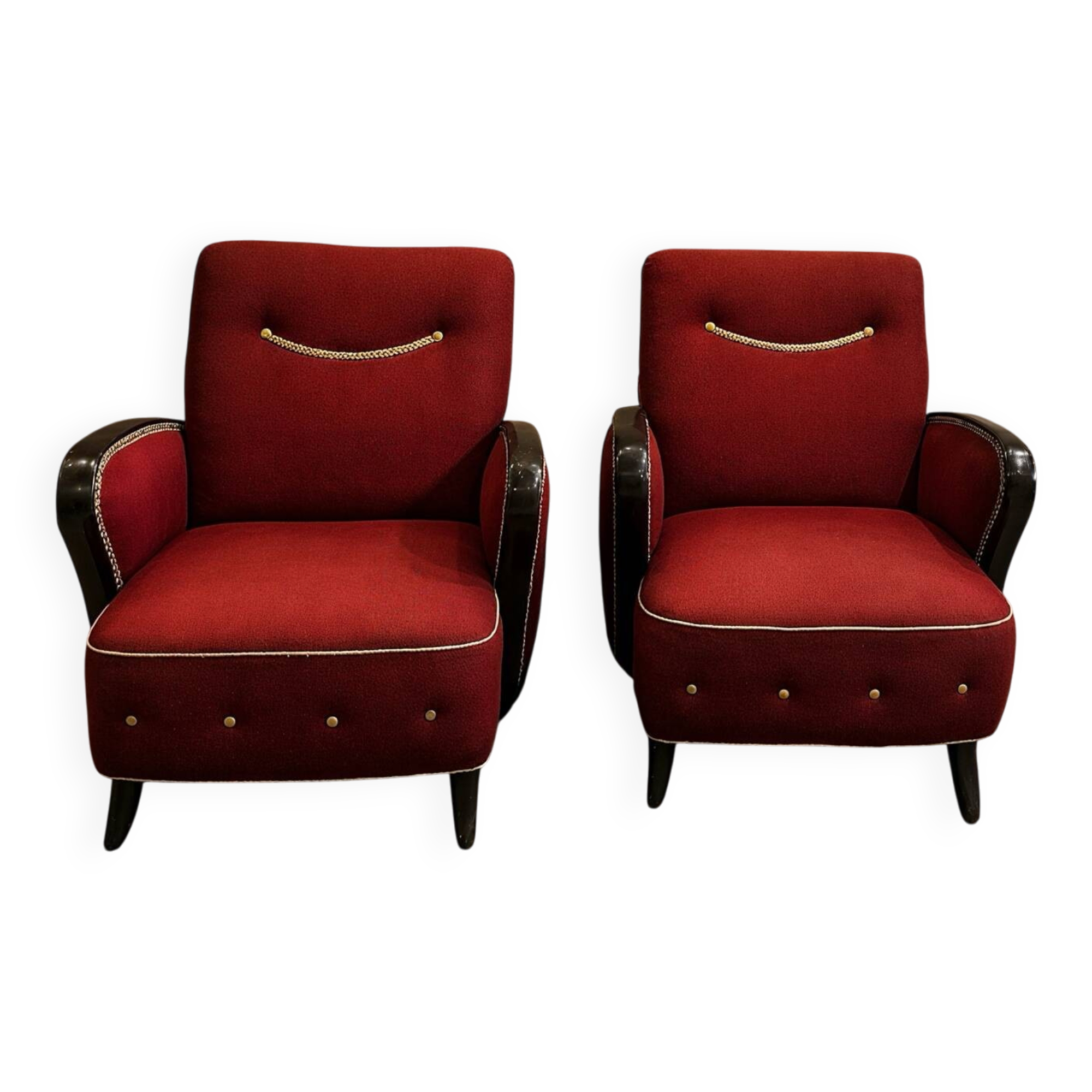 Paire Fauteuil Club Art Deco circa 1940