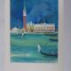 Paul Collomb : Le lagon de Venise, lithographie originale signée