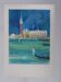 Paul Collomb: The lagoon of Venice, original signed lithograph.