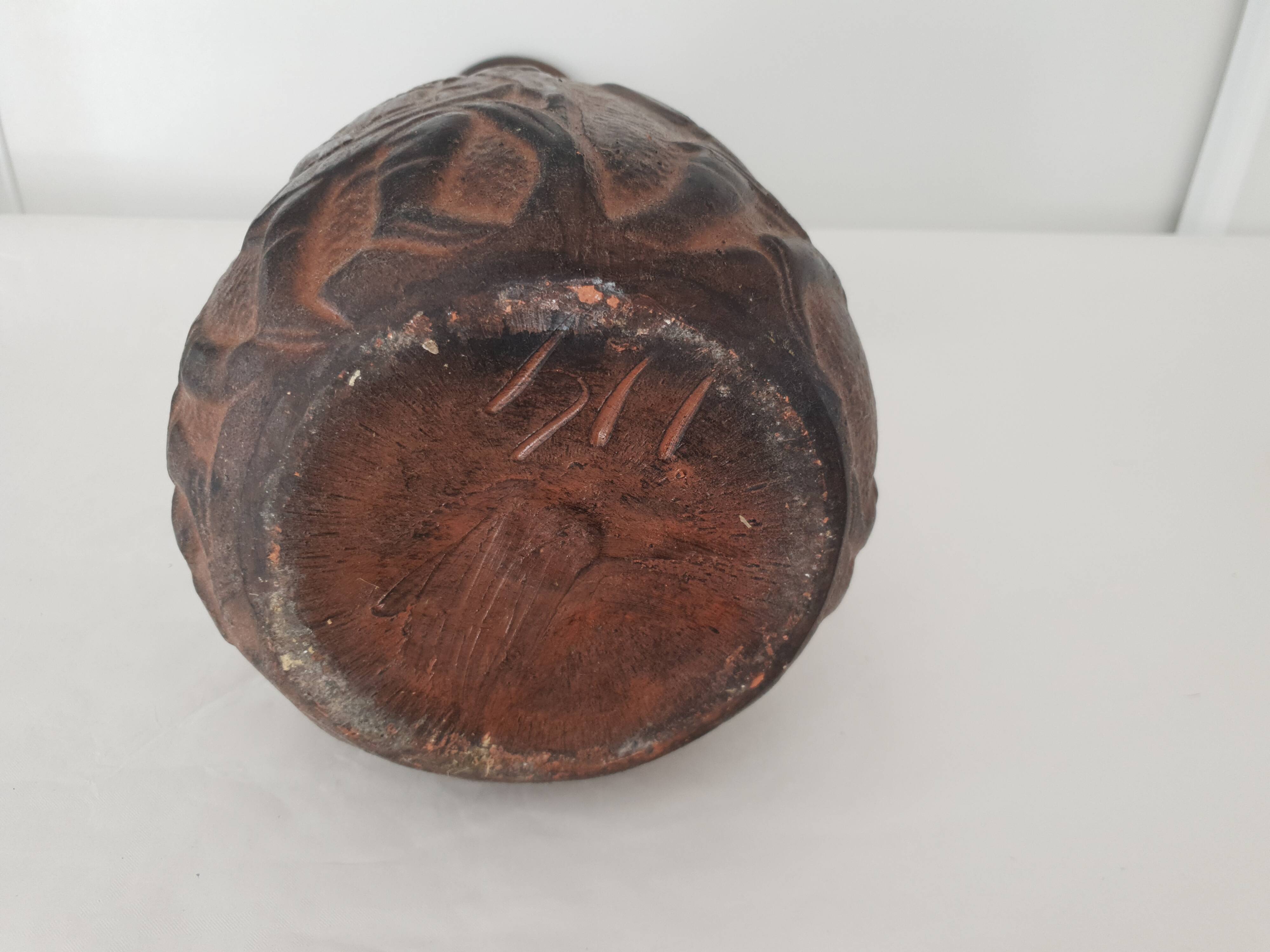 Large Medieval Style Terracotta Ceramic Vase - Height 53cm