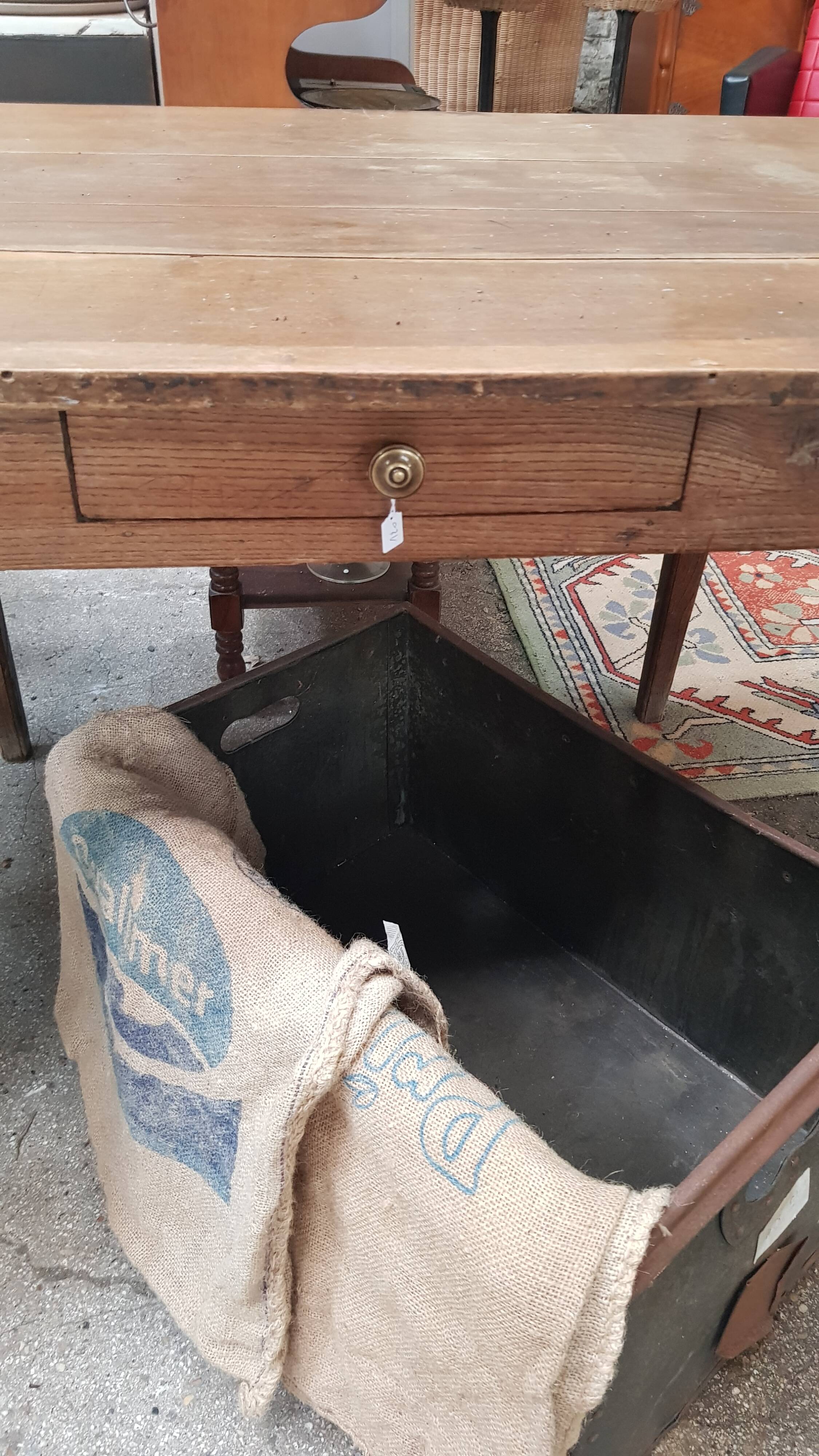 Old estaminet farm table