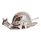 Antique butter dish Silver-plated snail