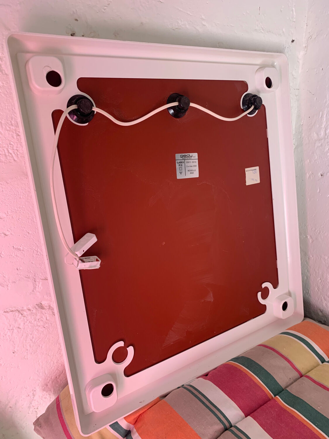 Gedy illuminating mirror italian design vintage