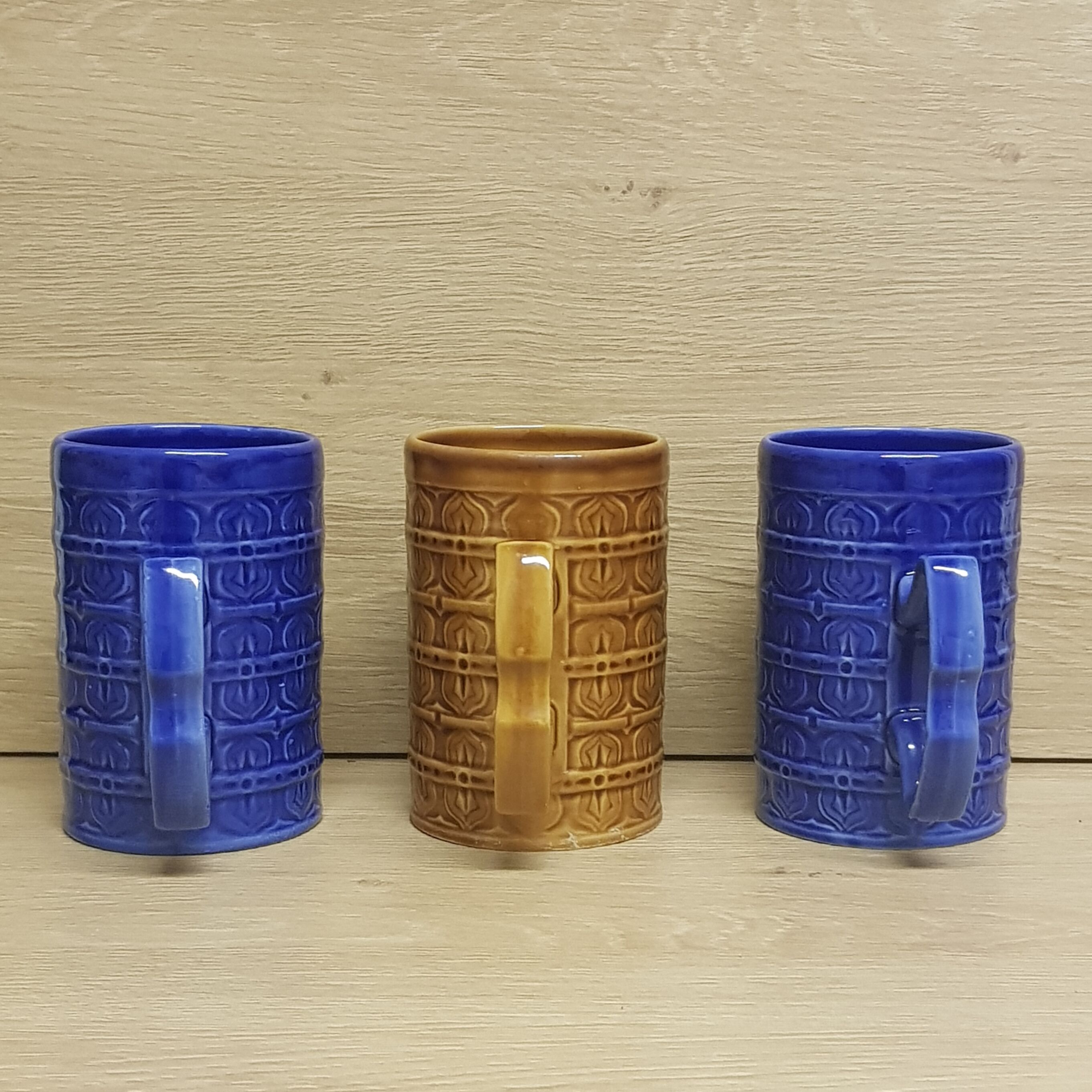Large 70's English mugs