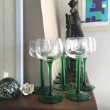 12 verres à vin d’Alsace en cristallin