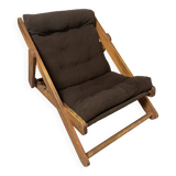 1960s pine folding armchair