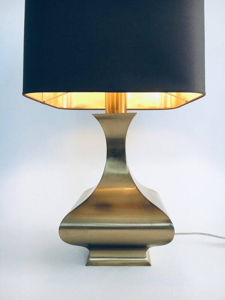 Hollywood Regency Style Brass Table Lamp, 1970s