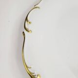 Round antique plate in gilded porcelain, Tirschenreuth, Bavaria