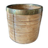 Cache pot en rotin