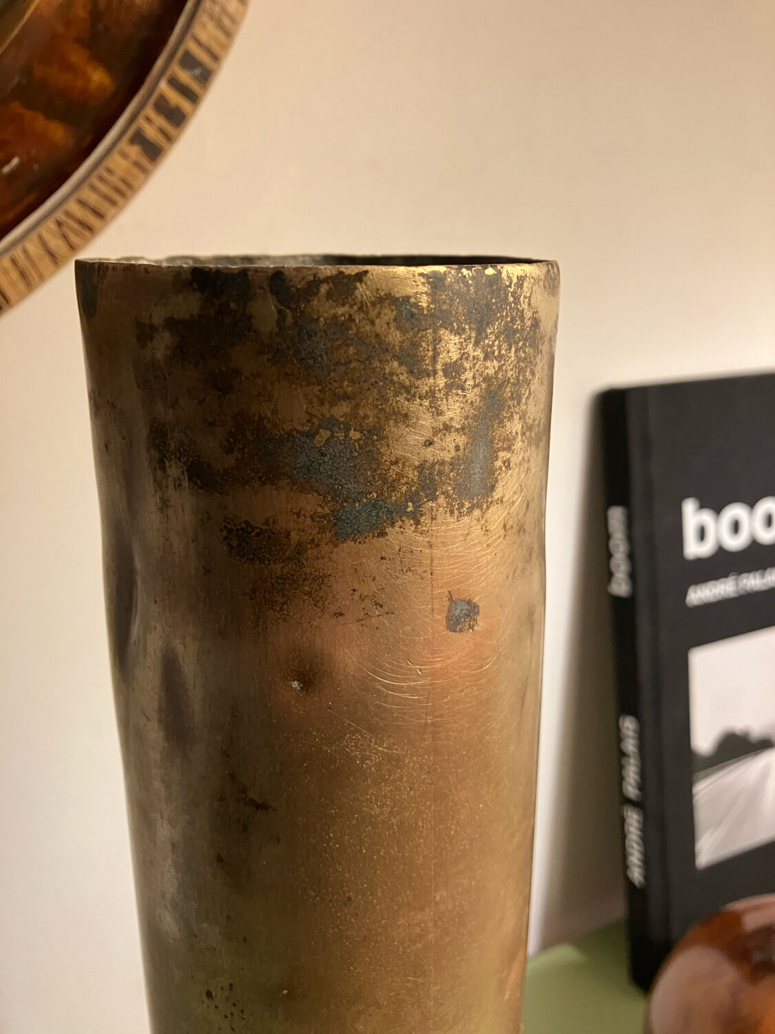 Shell casing vase