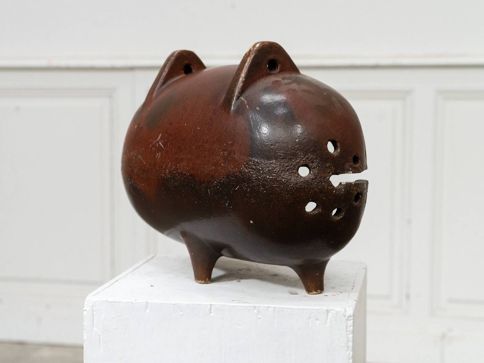Céramique cochon vintage, années 1960