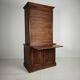 1930s Dutch Oak Roll-Top Notary Cabinet / Archive Cabinet