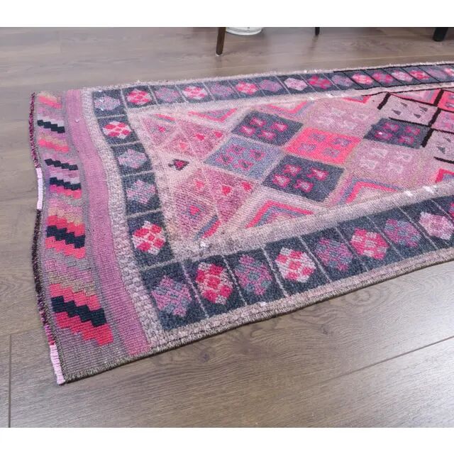 Turkish Handmade Wool Runner 77x395