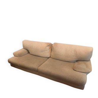 Speckled beige wool sofa