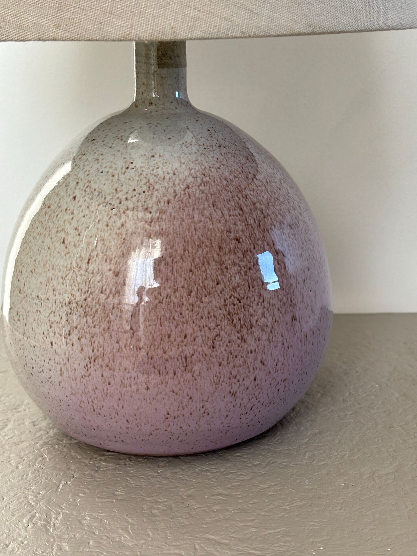 Lamp signed Les Cyclades Anduze - Roland Zobel