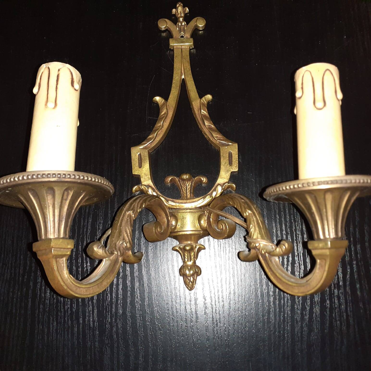 Pair of regency style wall lights