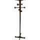 Vintage Wooden Sputnik Design Freestanding Coat Rack, 1970s, Brown