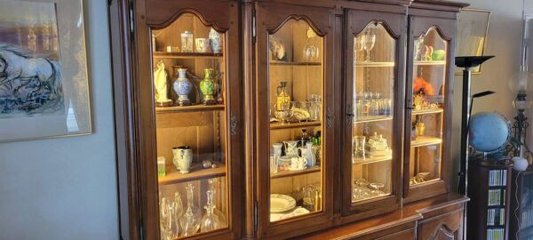 Buffet Vitrine Roche Bobois Merisier