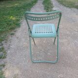 chaises pliante en fer marque JUVIGNET de parc ou jardin