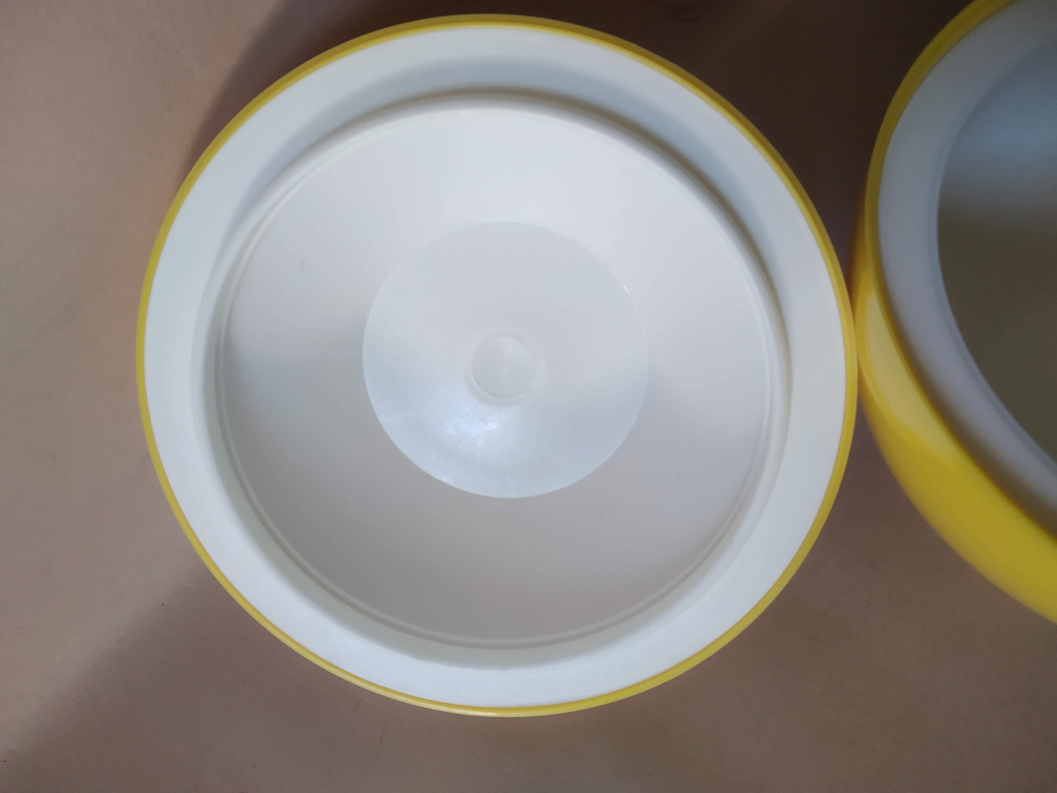 Seau à glaçons pomme jaune Veropam vintage 70's
