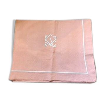 Salmon rectangular tablecloth