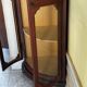 Corner display cabinet veneered in mahogany - Victorian - 20th century