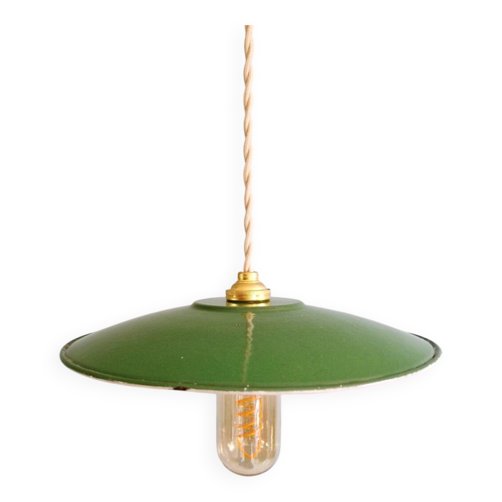 Industrial suspension in green enamelled sheet metal (7 available)